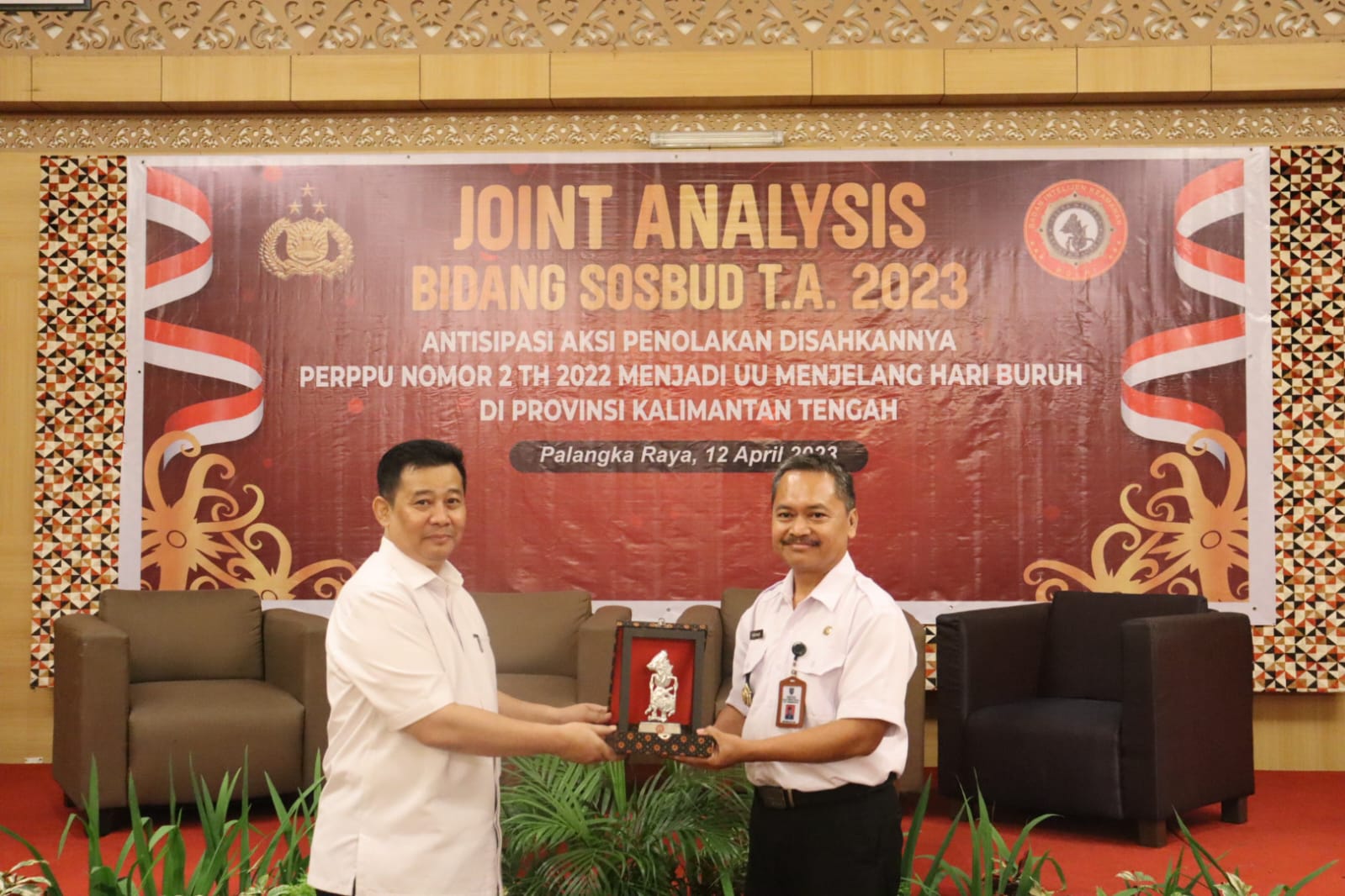 Disnakertrans Prov. Kalteng Menjadi Salah Satu Narasumber Kegiatan Joint Analisis Bidang Sosial Budaya Tahun 2023