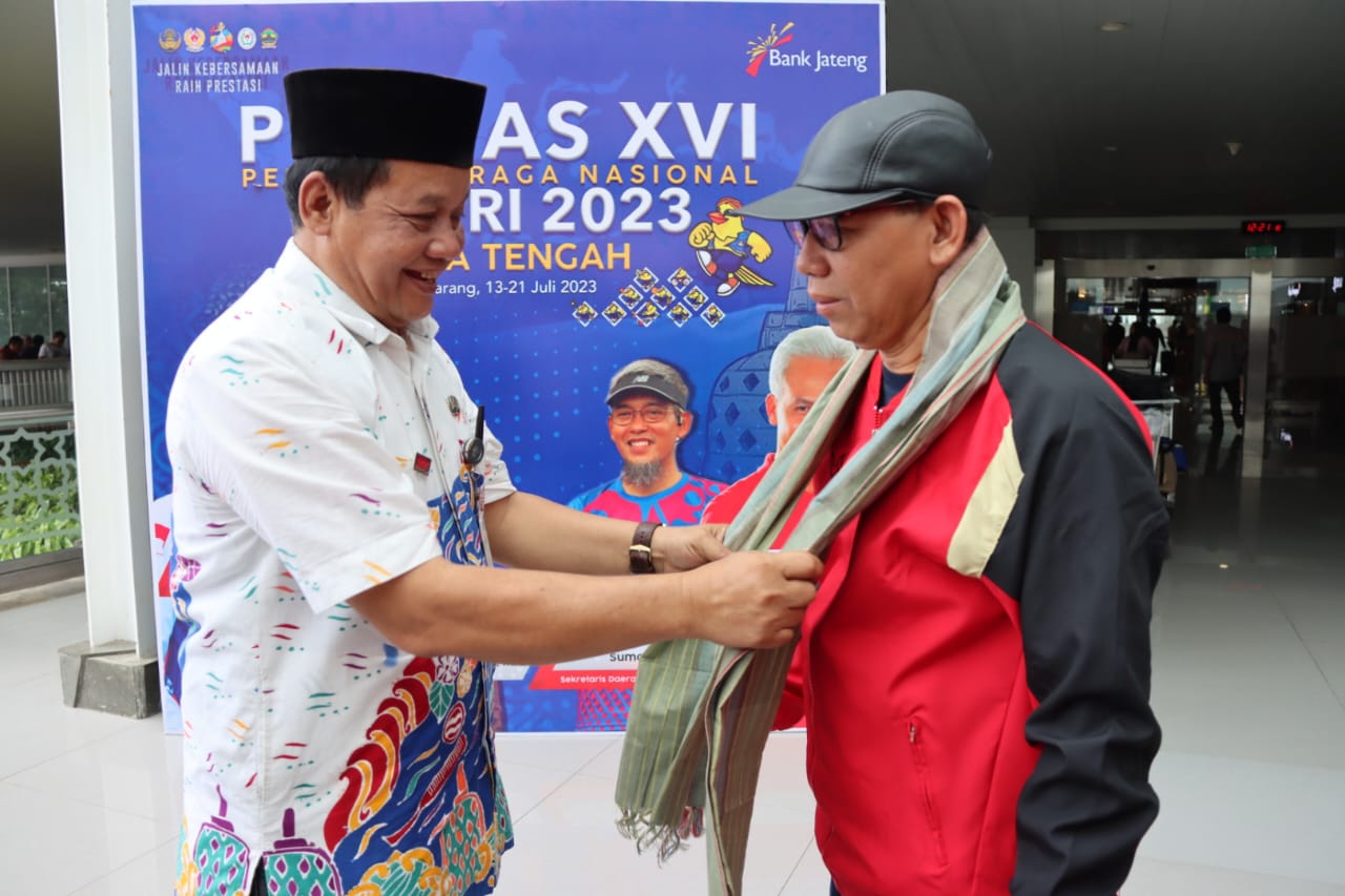 Kontingen Pekan Olahraga Nasional Korps Pegawai Republik Indonesia (PORNAS KOPRI) Kalteng tiba di Kota Semarang