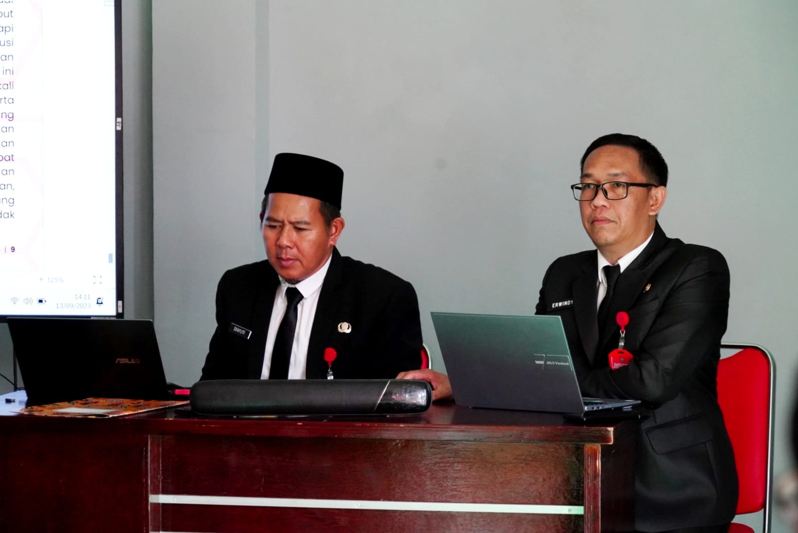 Asisten Ekbang Sri Widanarni Menguji Peserta PKA Angkatan I Tahun 2023