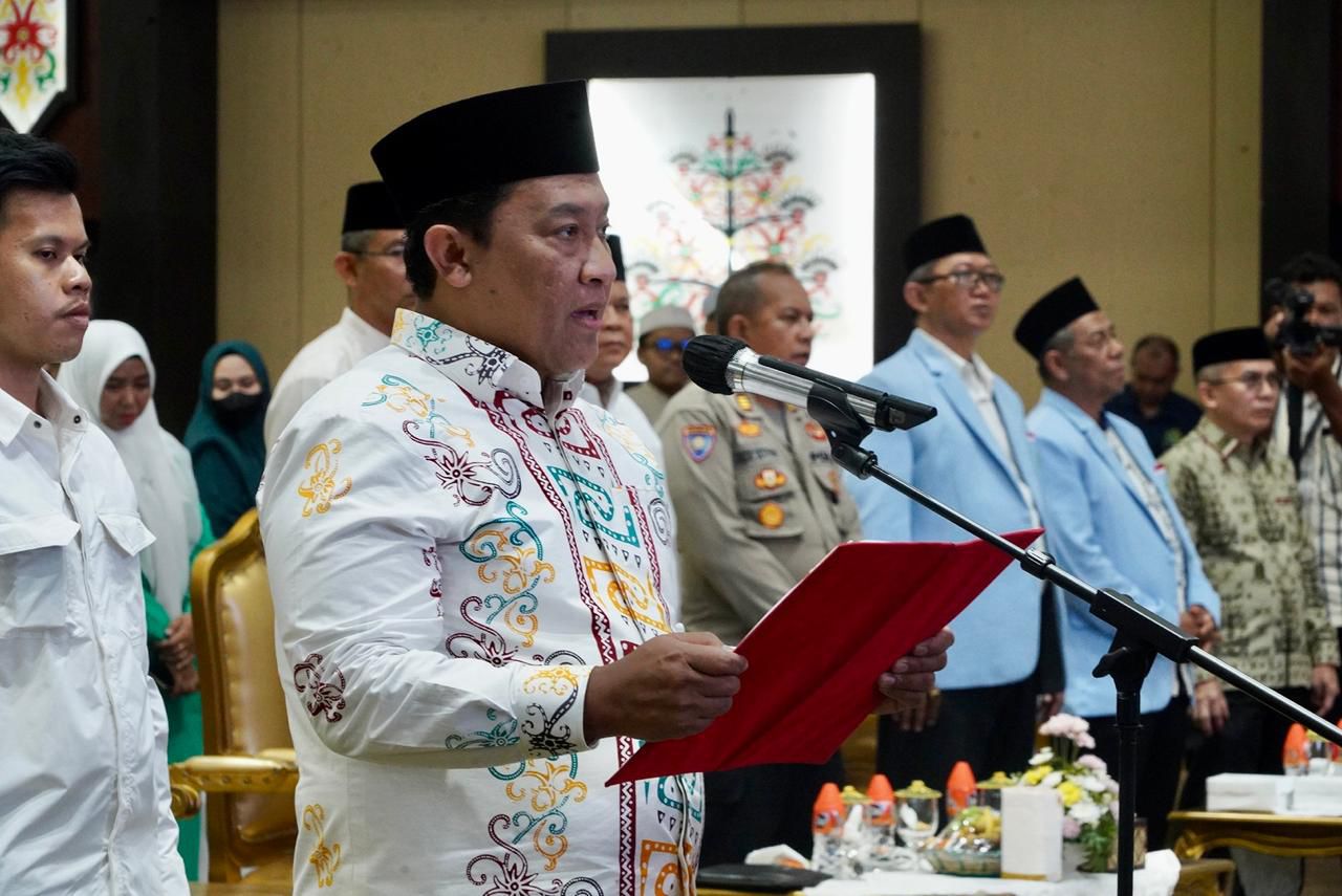 Wagub Edy Pratowo Hadiri Sekaligus Mengukuhkan DPW BKPRMI Provinsi Kalteng Periode 2024-2029