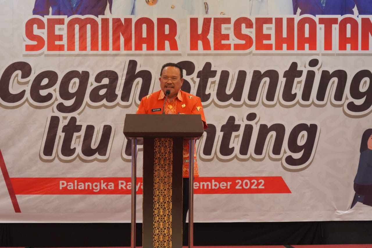 Sekda Prov. Kalteng Nuryakin Buka Seminar Cegah Stunting Itu Penting