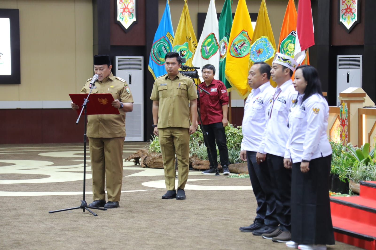 Pemprov. Kalteng Gelar Rakor Sekaligus Pengukuhan Pengurus DPD APDESI Masa Bakti 2023-2028