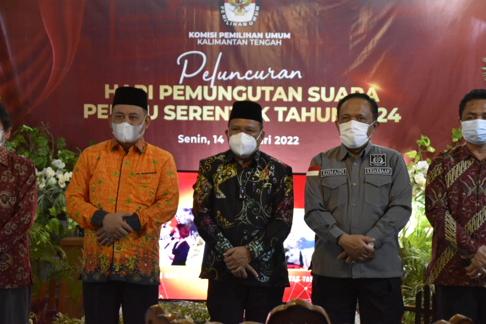 Pj. Sekda Nuryakin Hadiri Peluncuran Hari Pemungutan Suara Pemilu Serentak Tahun 2024