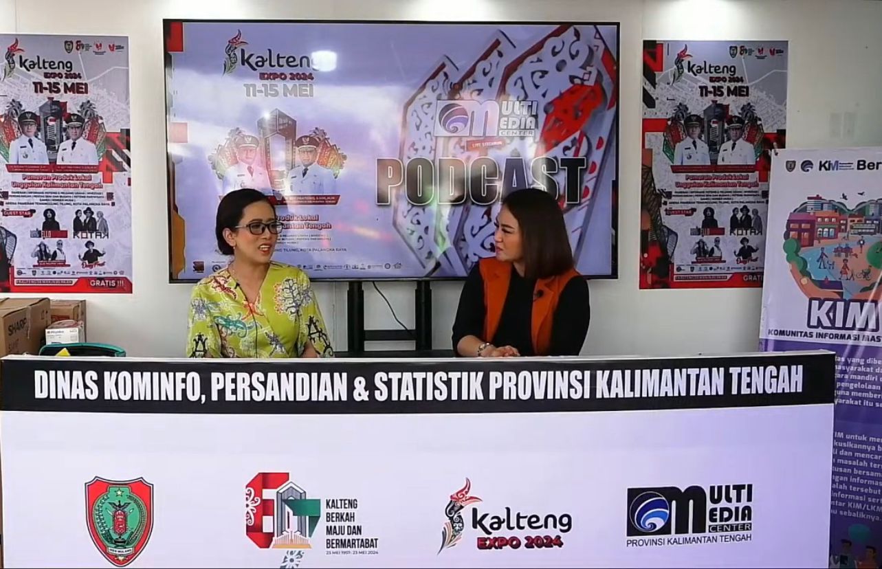 Diskominfosantik Prov. Kalteng Gelar Podcast Bertajuk Kalteng Expo Sebagai Inovasi, Kolaborasi dan Pertumbuhan Berkelanjutan Bagi UMKM