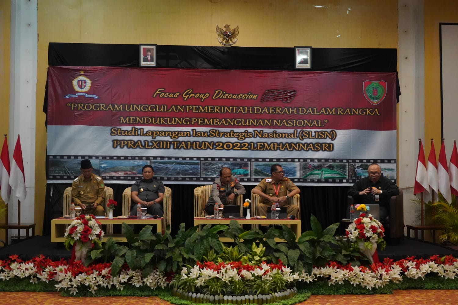 Wagub Kalteng Sebagai Narasumber FGD Kegiatan SLISN PPRA LXIII Tahun 2022