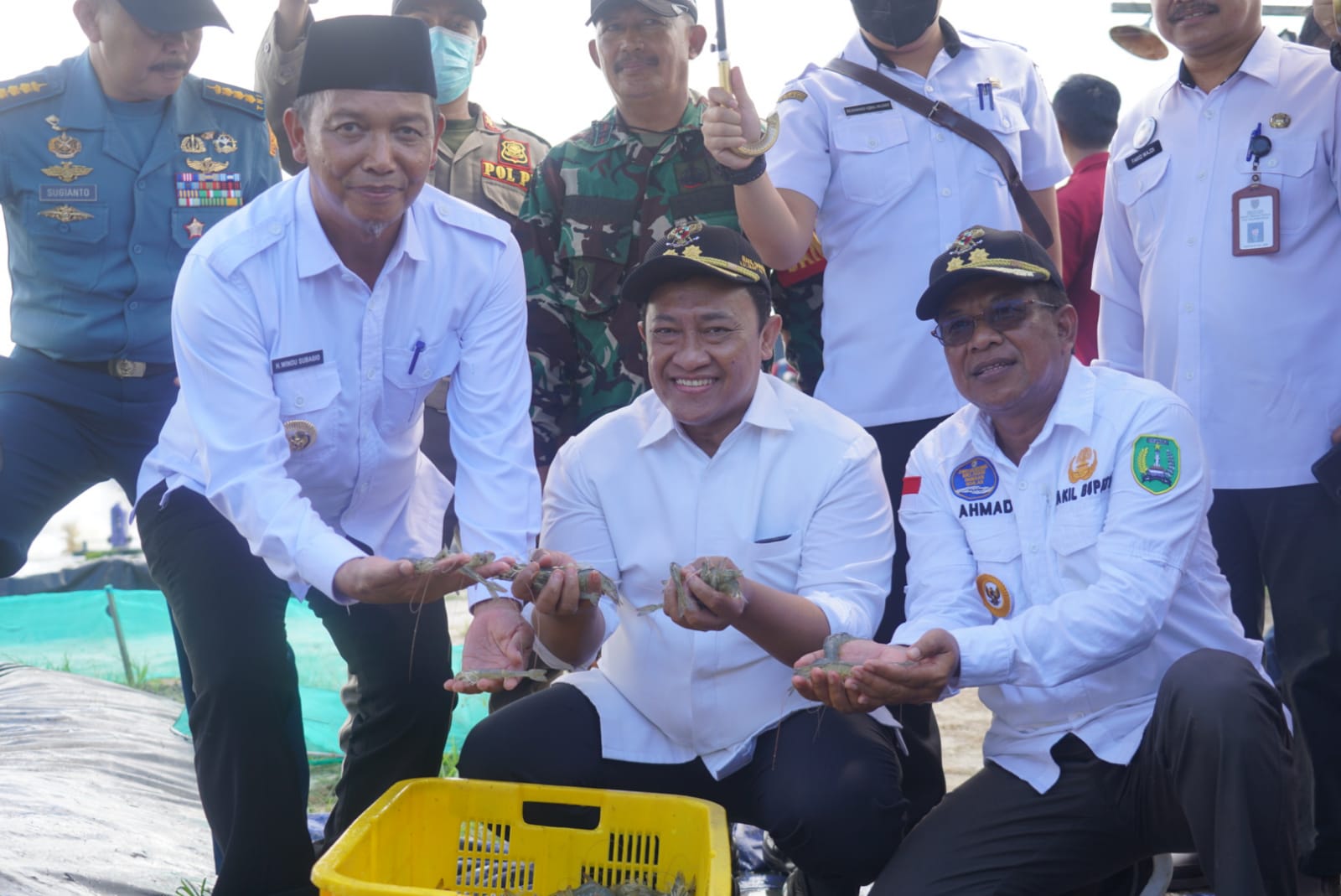 Wagub Kalteng Kunjungi Kawasan Shrimp Estate Dampingi Lemhannas RI