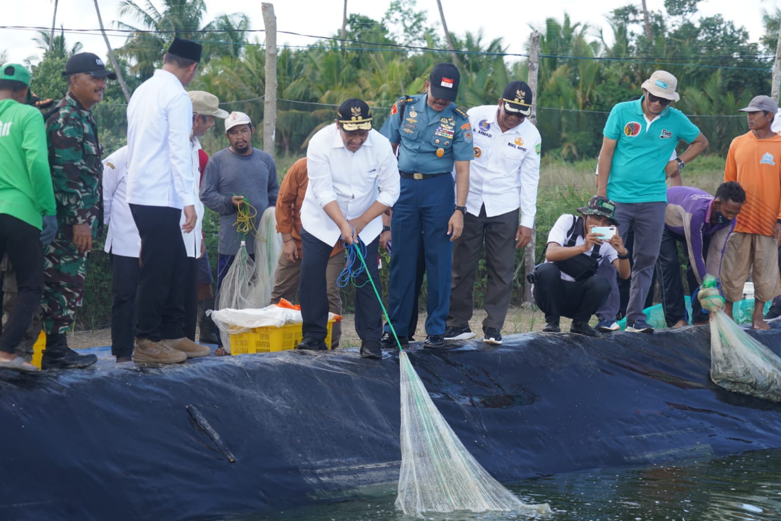 Wagub Kalteng Kunjungi Kawasan Shrimp Estate Dampingi Lemhannas RI