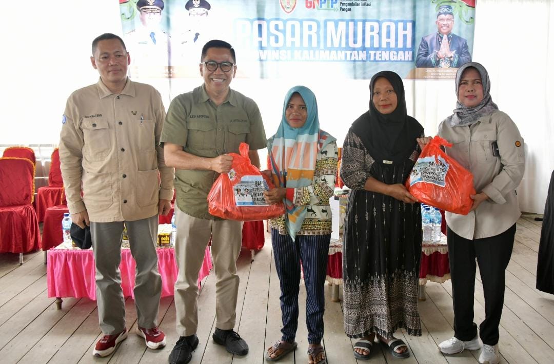 Gubernur Kalteng Sugianto Sabran Buka Pasar Murah di Dua Titik Lokasi yang Ada di Kabupaten Seruyan