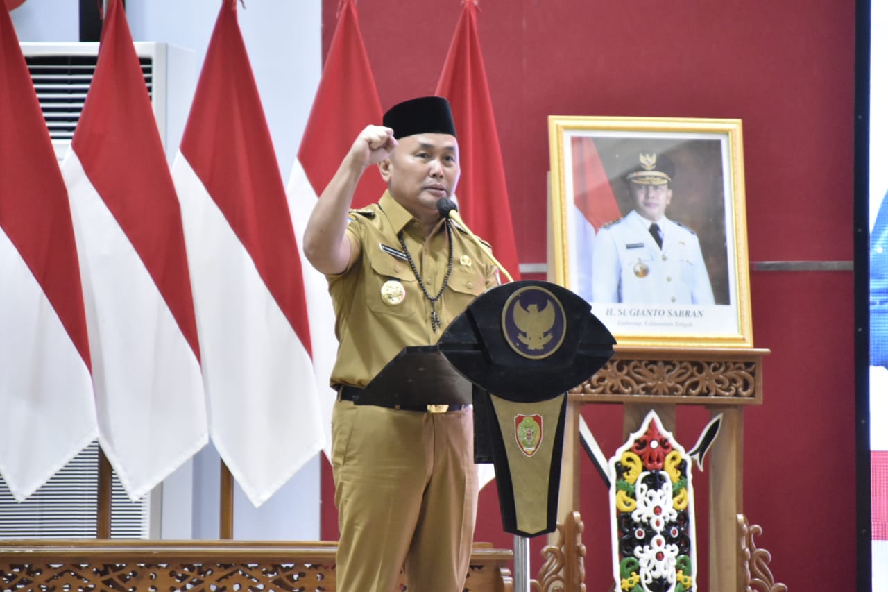 Gubernur Sugianto Sabran Buka Rakor Penyelenggaraan Pemerintahan Desa Prov. Kalteng Tahun 2022