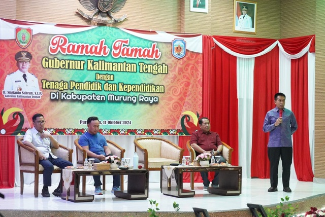 Gubernur Kalteng Sugianto Sabran Gelar Ramah Tamah dengan Tenaga Pendidik dan Kependidikan
