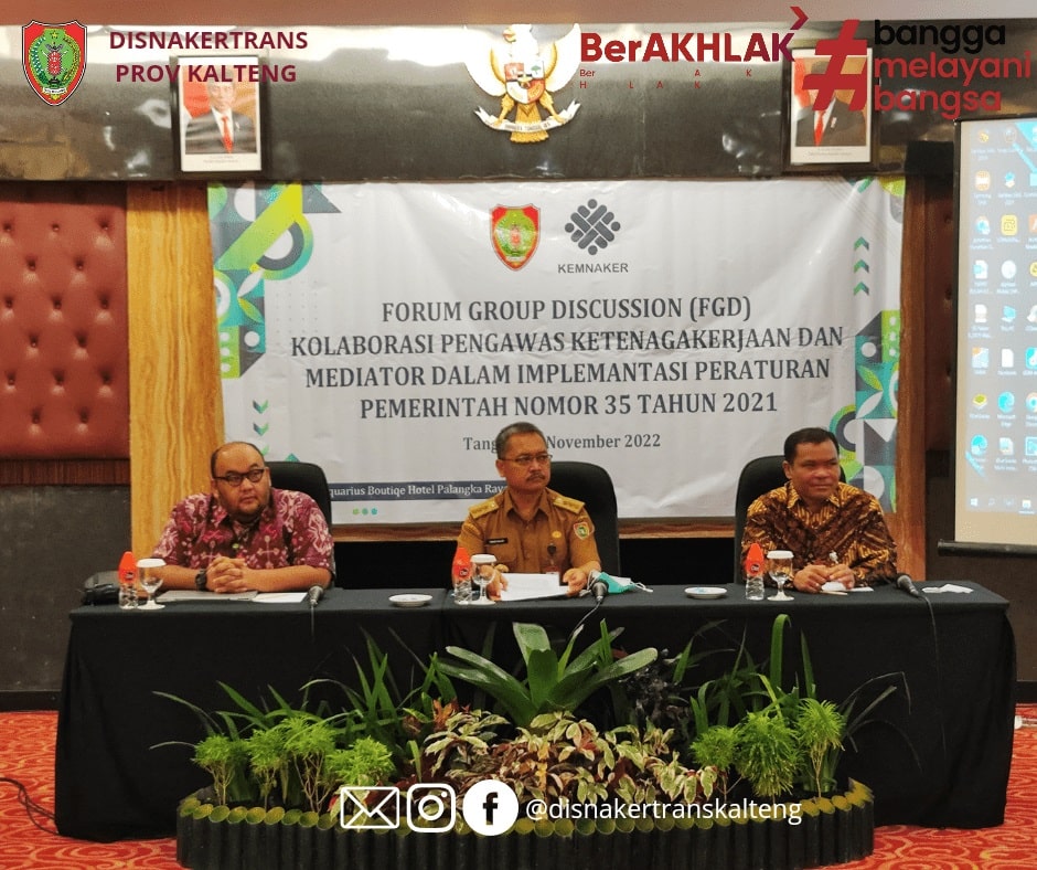 FGD Kolaborasi Pengawasan Ketenagakerjaan Dan Mediator HI Dalam Implementasi PP No. 35 Tahun 2021