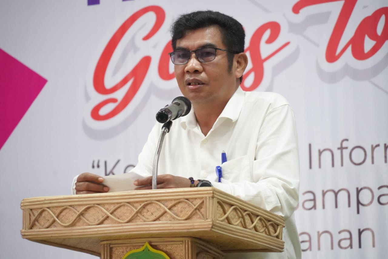 Sahli Yuas Elko Buka Kegiatan PPID dan Lapor! Kalteng Goes To Campus