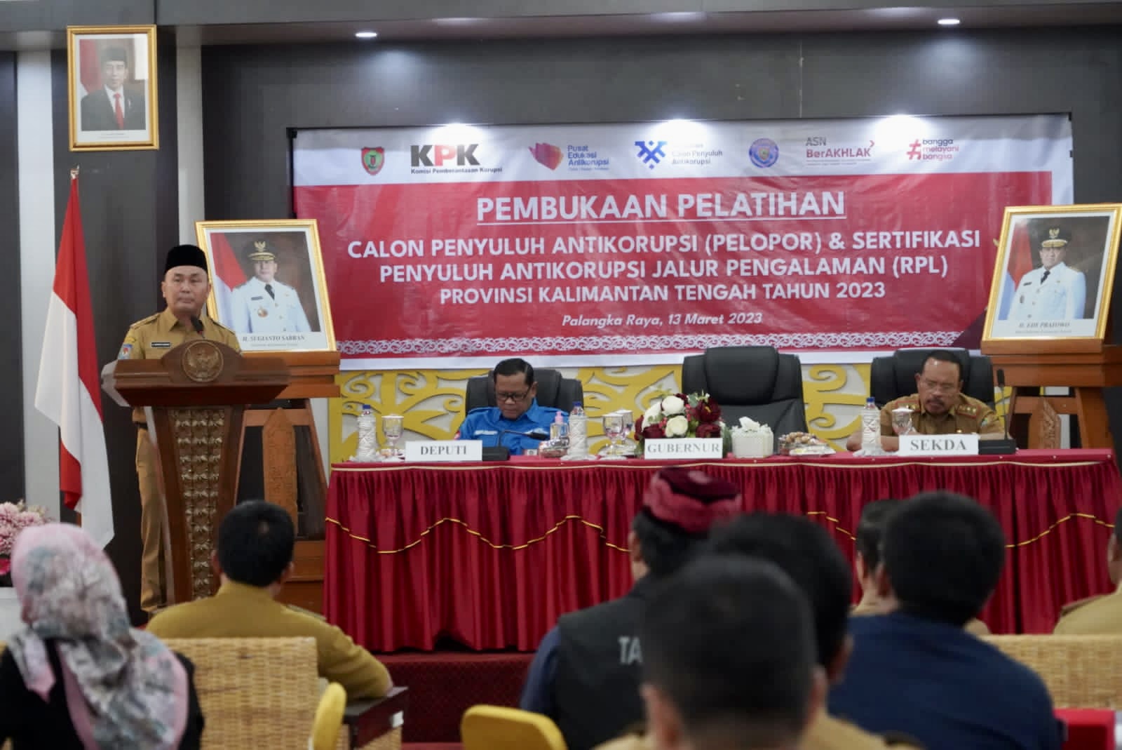 Gubernur Kalteng Buka Pelatihan Calon Penyuluh Antikorupsi (Pelopor) dan Sertifikasi Penyuluh Antikorupsi (Jalur Pengalaman) di Lingkungan Pemprov Kalteng Tahun 2023