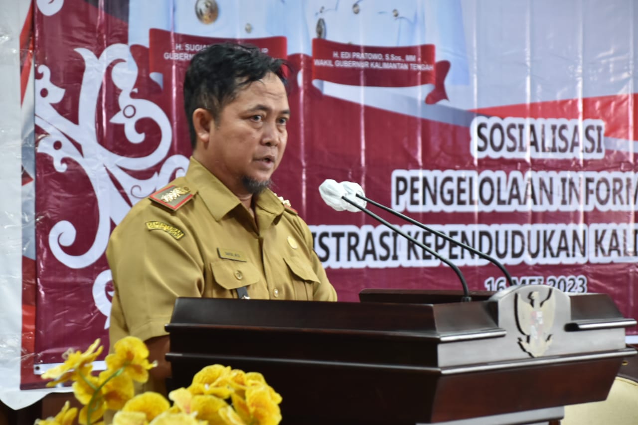 Disdukcapil Prov. Kalteng Gelar Sosialisasi Informasi Pengelolaan Adminduk Sekaligus Launching IKD