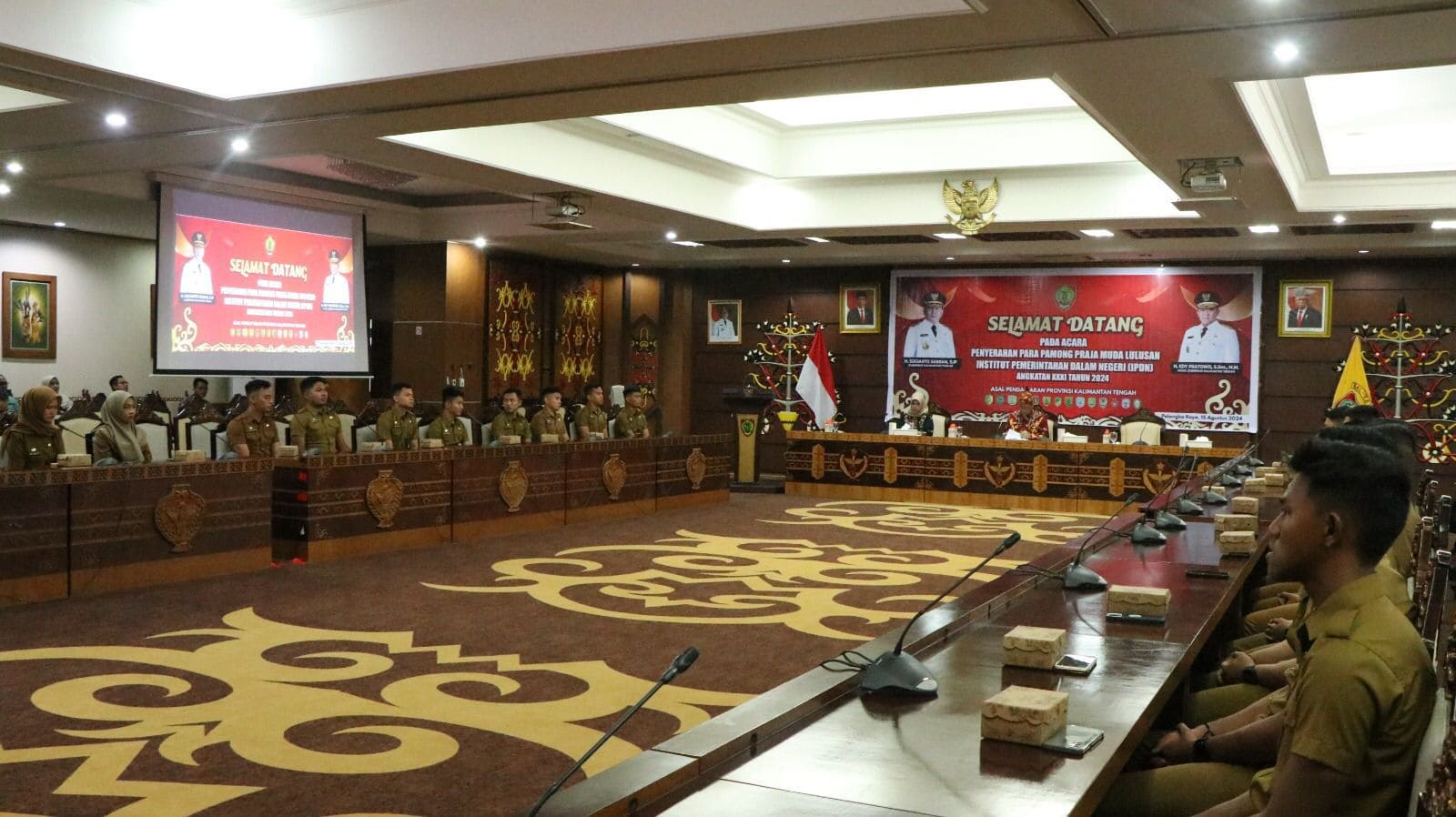 BKD Prov. Kalteng Laksanakan Penyerahan Pamong Praja Muda Lulusan IPDN Angkatan XXXI Tahun 2024