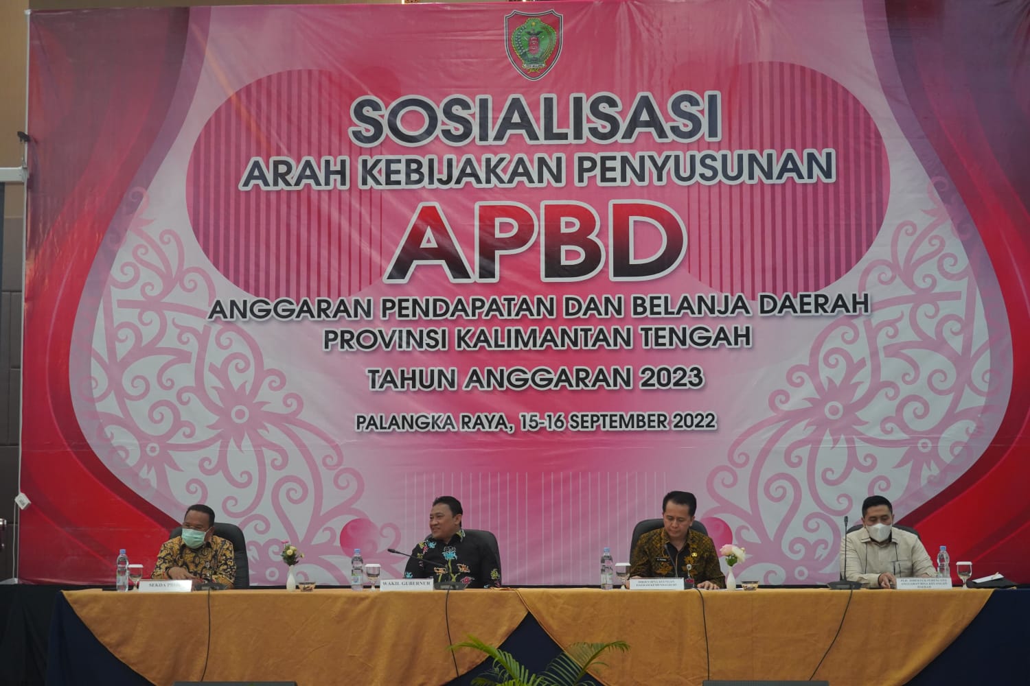 Wagub Kalteng Buka Sosialisasi Arah Kebijakan Penyusunan APBD TA 2023