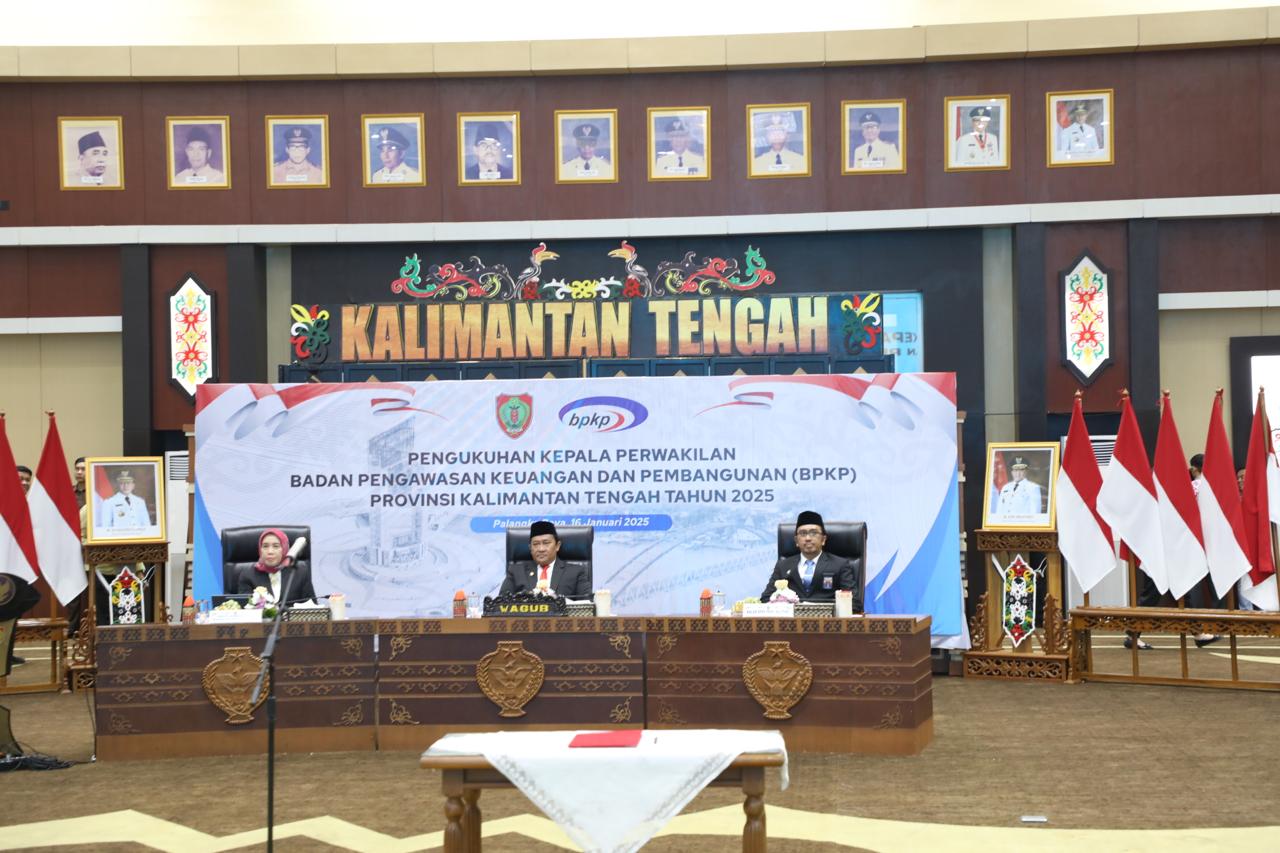 Kadis TPHP Sunarti Hadiri Acara Pengukuhan Kepala Perwakilan BPKP Provinsi Kalteng