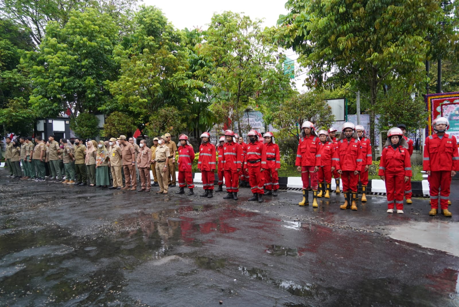 Sekda Prov. Kalteng Pimpin Upacara Peringatan Hari Bakti Rimbawan ke-40 Tahun 2023