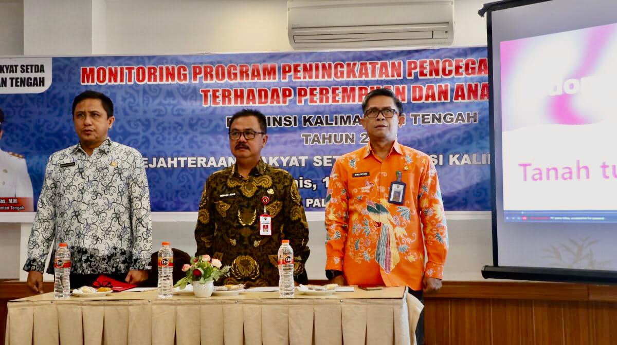 Sahli Herson B Aden Buka Kegiatan Monitoring Program Peningkatan Pencegahan Kekerasan Terhadap Perempuan dan Anak Provinsi Kalteng Tahun 2023