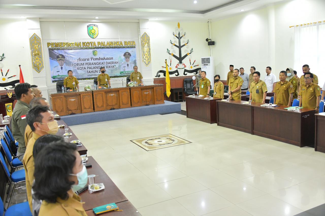 Kepala Bappedalitbang Prov. Kalteng Sampaikan Arah Kebijakan Pembangunan Kalteng Pada Forum Perangkat Daerah