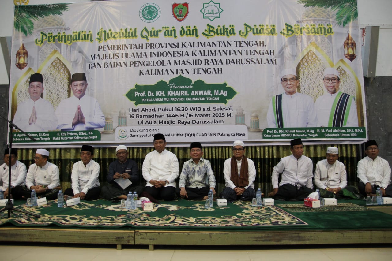 Gubernur Kalteng Agustiar Sabran dan Wagub Edy Pratowo Hadiri Peringatan Nuzulul Qur`an 1446 H