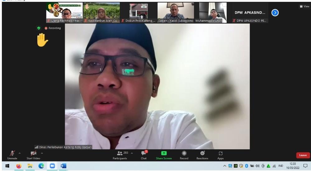 Rapat Koordinasi Kebijakan CPO Secara Daring