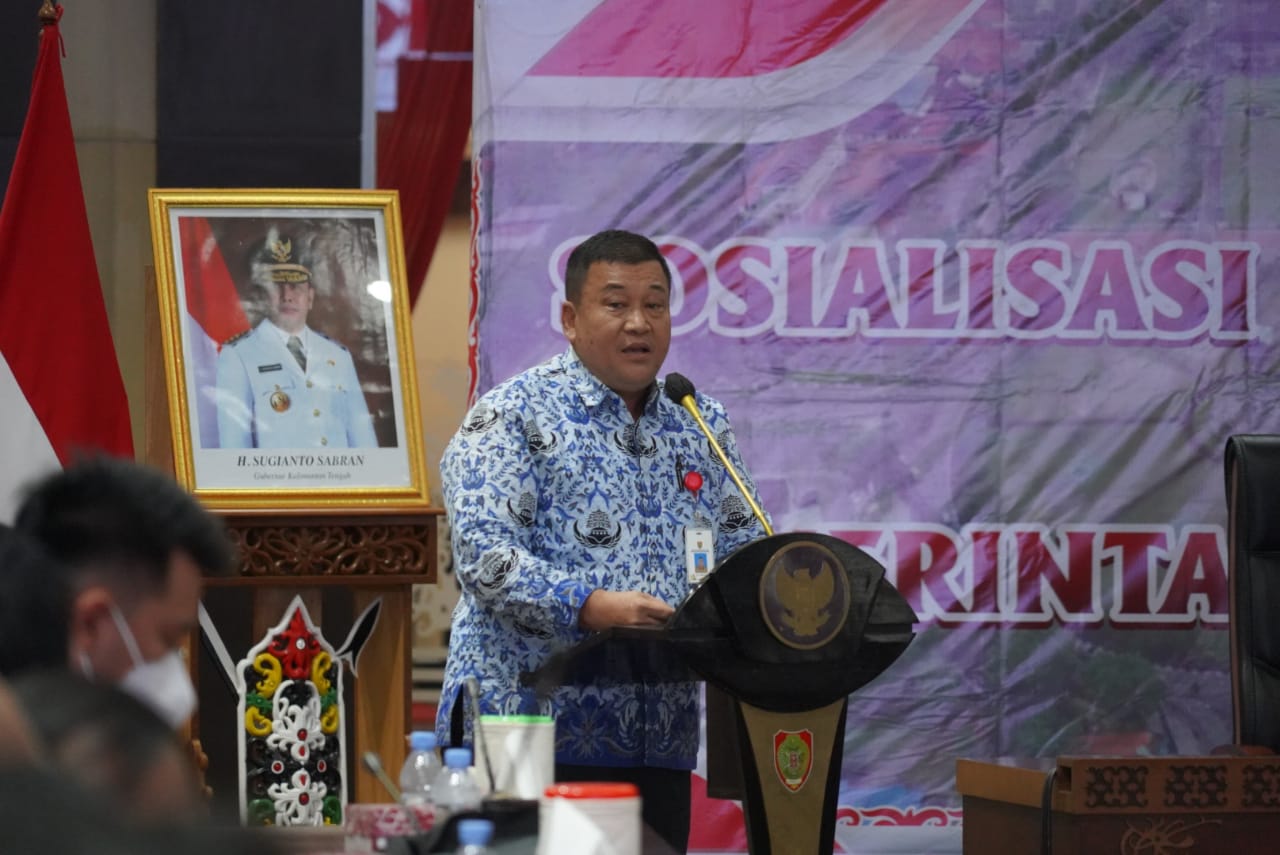 Asisten Adum Setda Prov. Kalteng Buka Sosialisasi Aplikasi SIPD Penatausahaan Di Aula Jayang Tingang