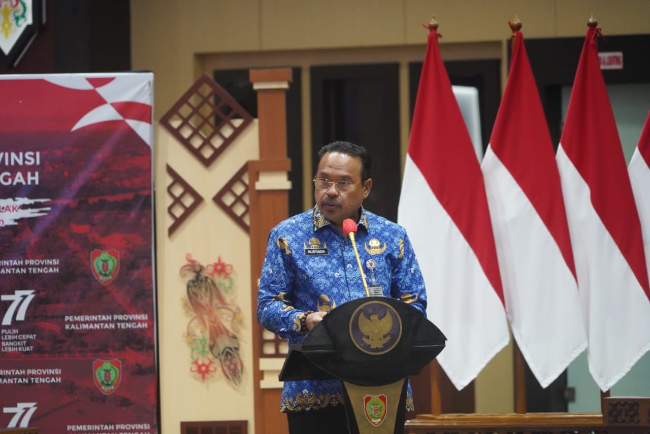 Sekda Prov. Kalteng  Nuryakin Hadiri Acara Launching Program Kerja Dan Rakor Semester II TPAKD