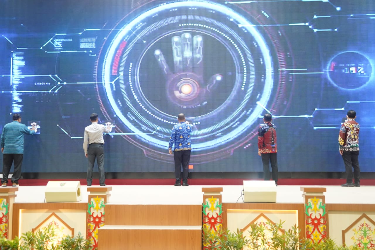 Sekda Prov. Kalteng  Nuryakin Hadiri Acara Launching Program Kerja Dan Rakor Semester II TPAKD