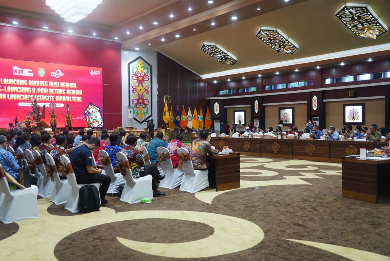 Sekda Prov. Kalteng  Nuryakin Hadiri Acara Launching Program Kerja Dan Rakor Semester II TPAKD