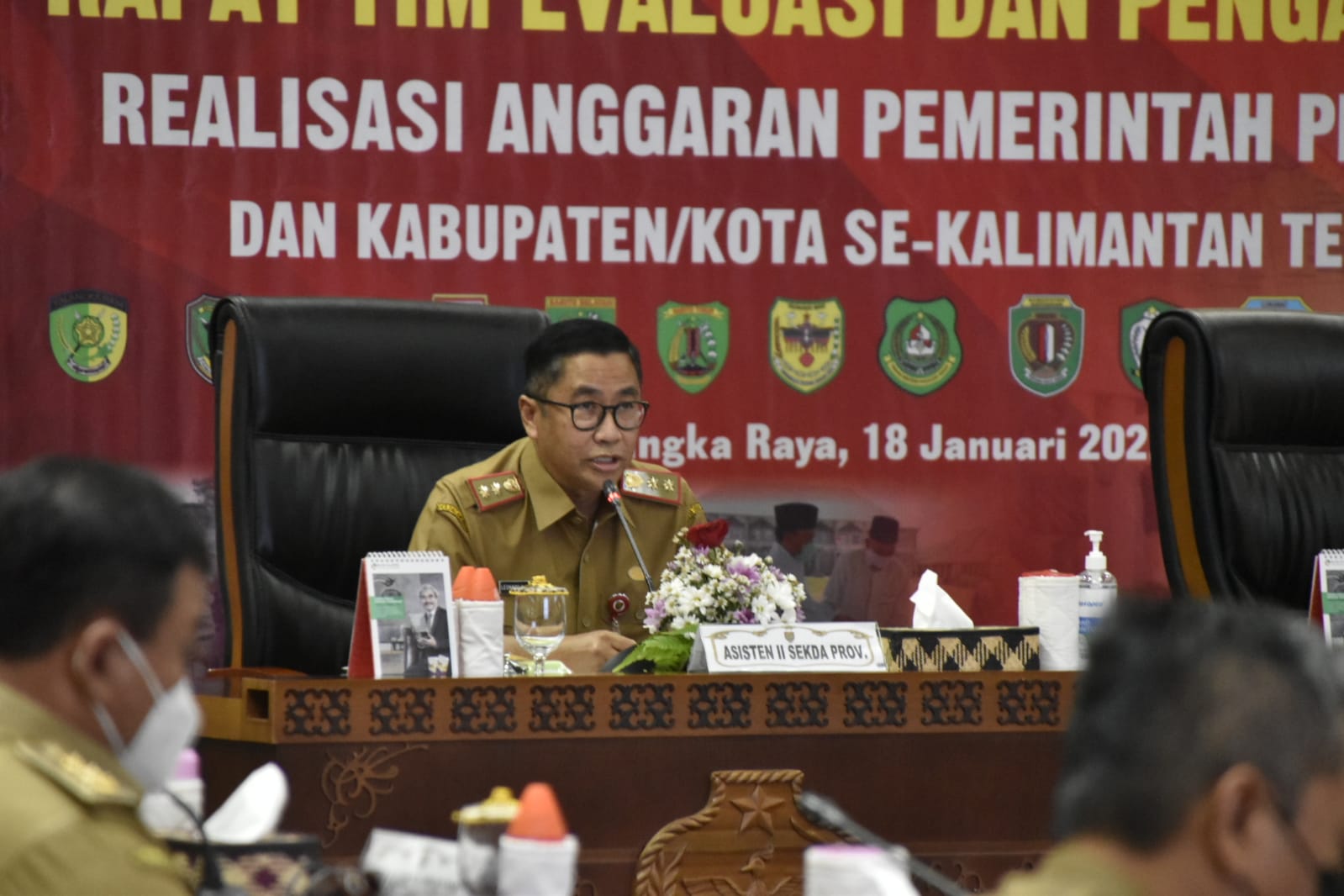 Wagub Kalteng Pimpin Rapat Tim Evaluasi Dan Pengawasan Realisasi Anggaran (TEPRA) Provinsi Dan Kabupaten/Kota se-Kalteng Tahun 2022