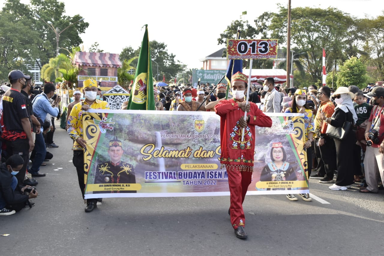 Pemkab Gumas Mengusung Tema Tambun Bungai Dalam Karnaval Budaya Tahun 2022