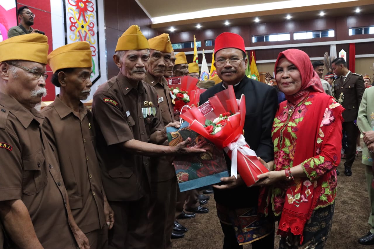 Peringati HUT ke-78 Kemerdekaan RI, Wagub  Kalteng Edy Pratowo Gelar Ramah Tamah Dengan Para Pejuang/Veteran, Wredatama dan Warakawuri