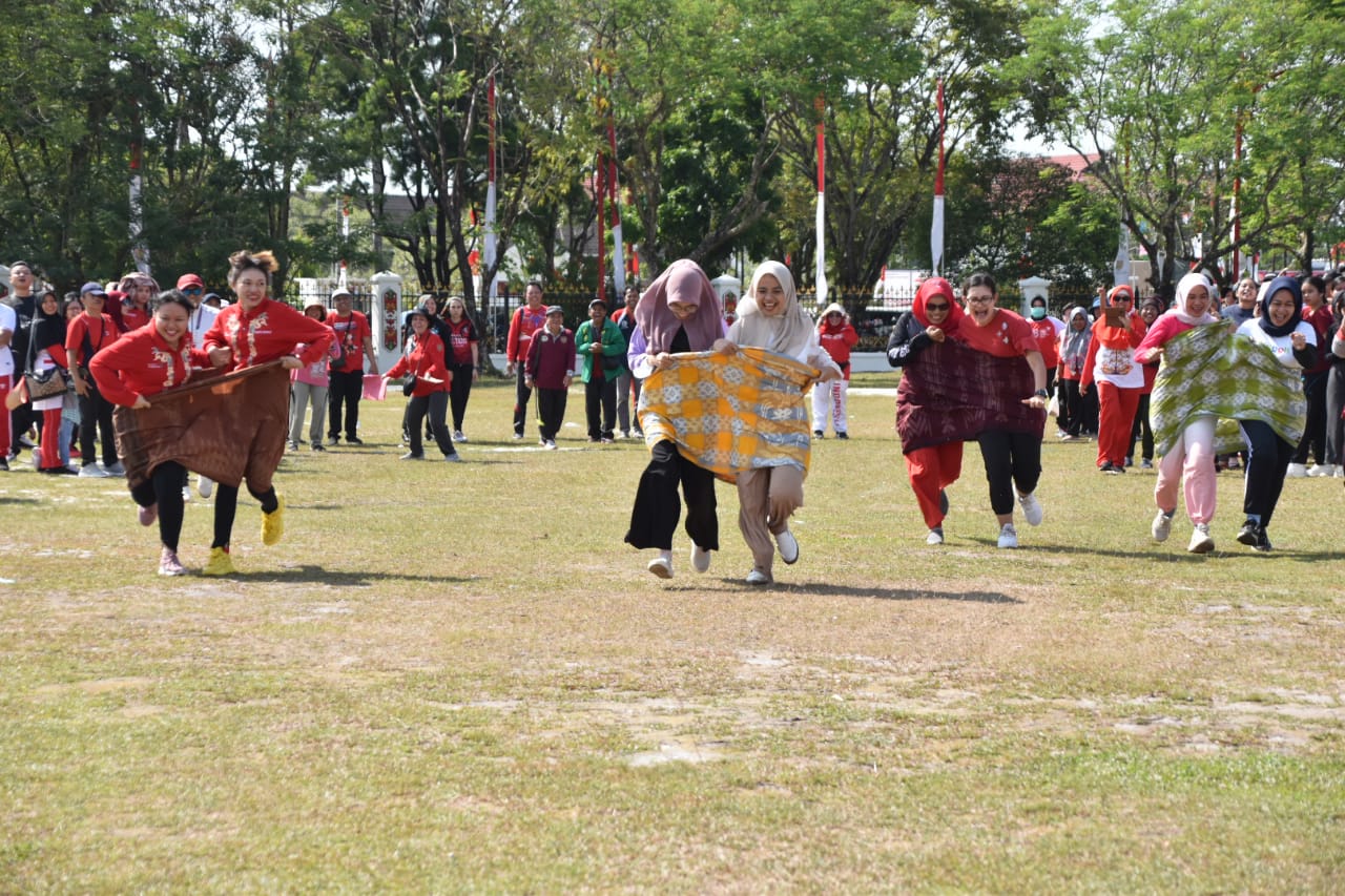 Pemprov. Kalteng Laksanakan Senam dan Berbagai Kegiatan Lainnya Dalam Rangka Peringatan HUT ke-78 RI