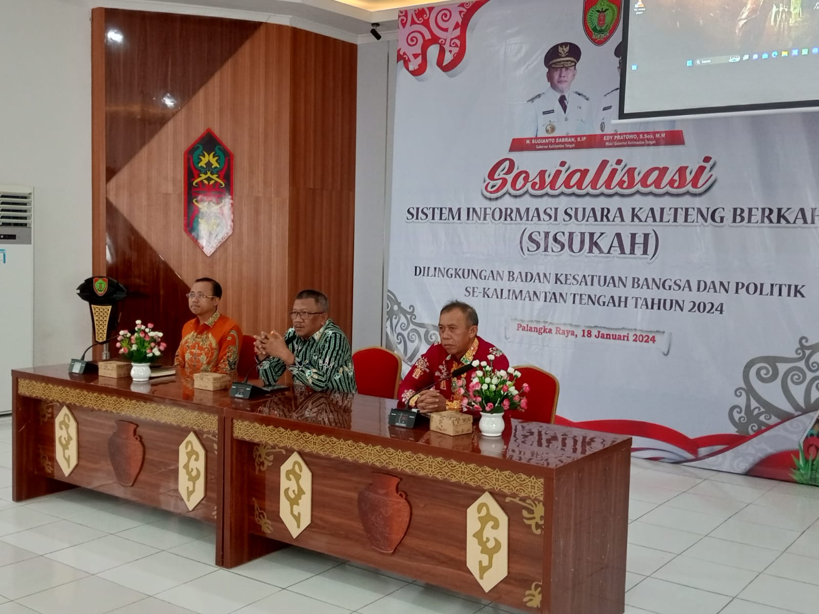 Kaban Kesbangpol Katma F. Dirun Sampaikan Apresiasi dan Penghargaan Kepada Jajaran Badan Kesbangpol Kabupaten/Kota se-Kalteng