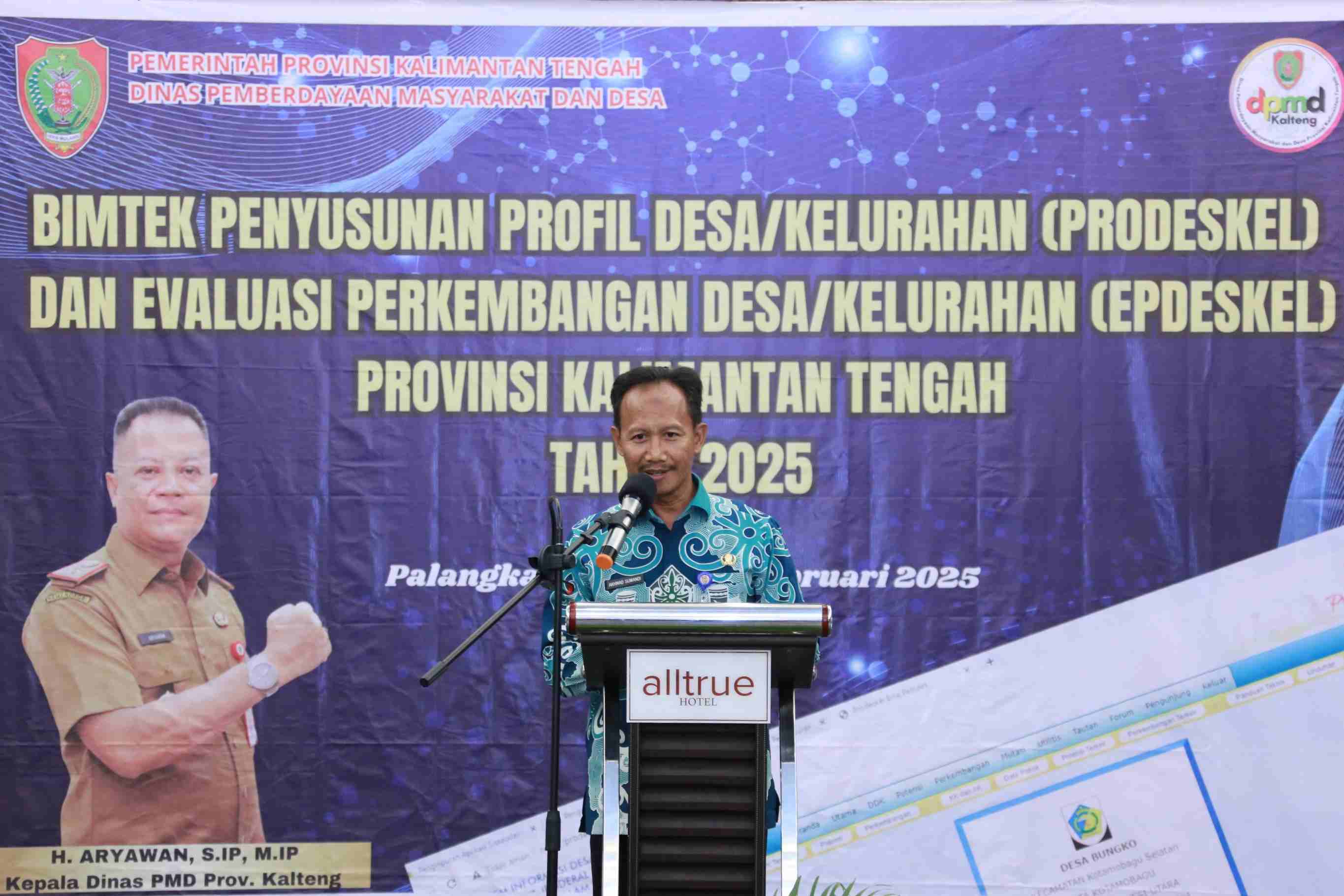 Dinas PMD Prov. Kalteng Laksanakan Bimtek PRODESKEL dan EPDESKEL Provinsi Kalteng Tahun 2025