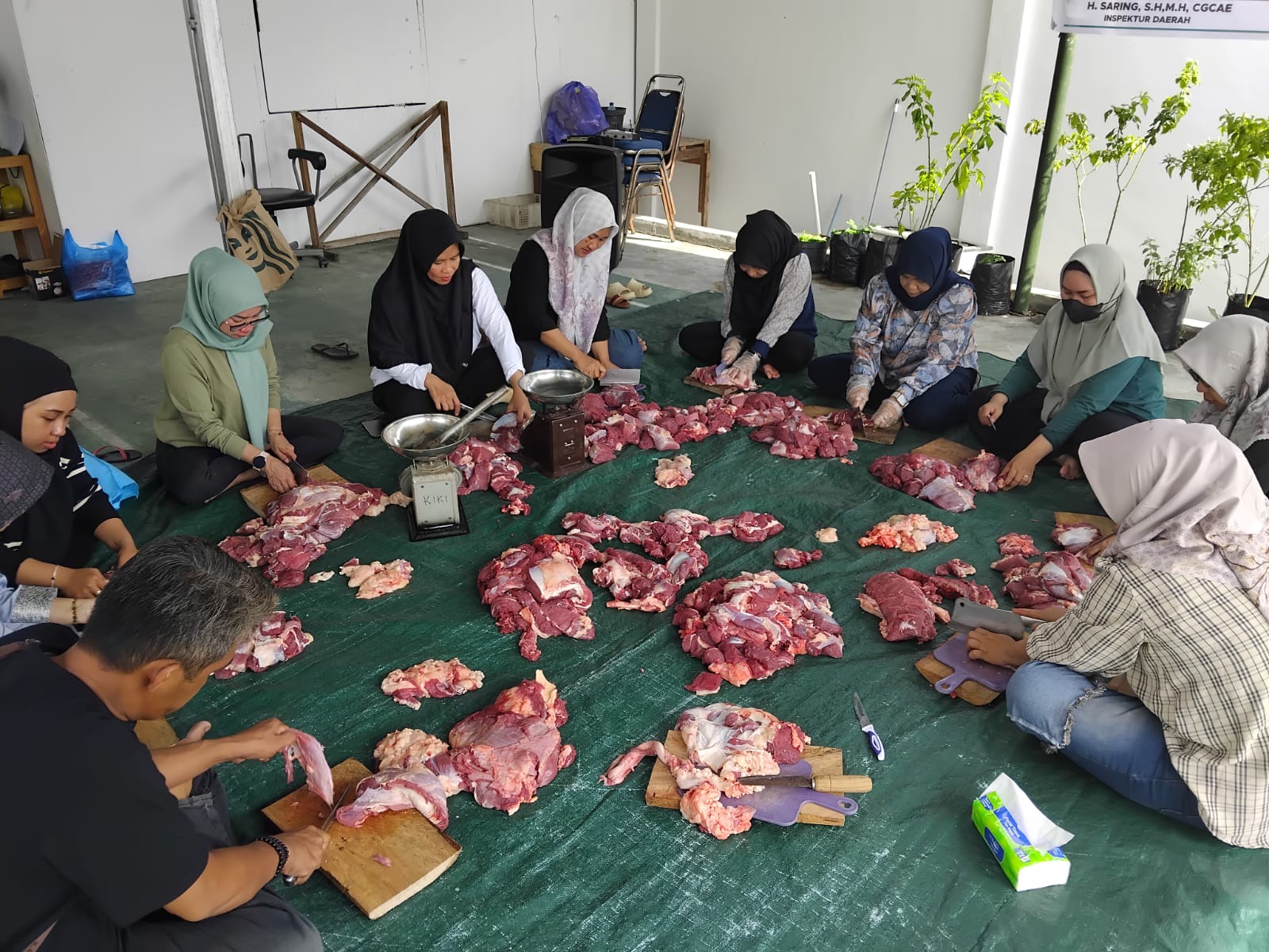 Inspektorat Prov. Kalteng Laksanakan Pemotongan Hewan Qurban