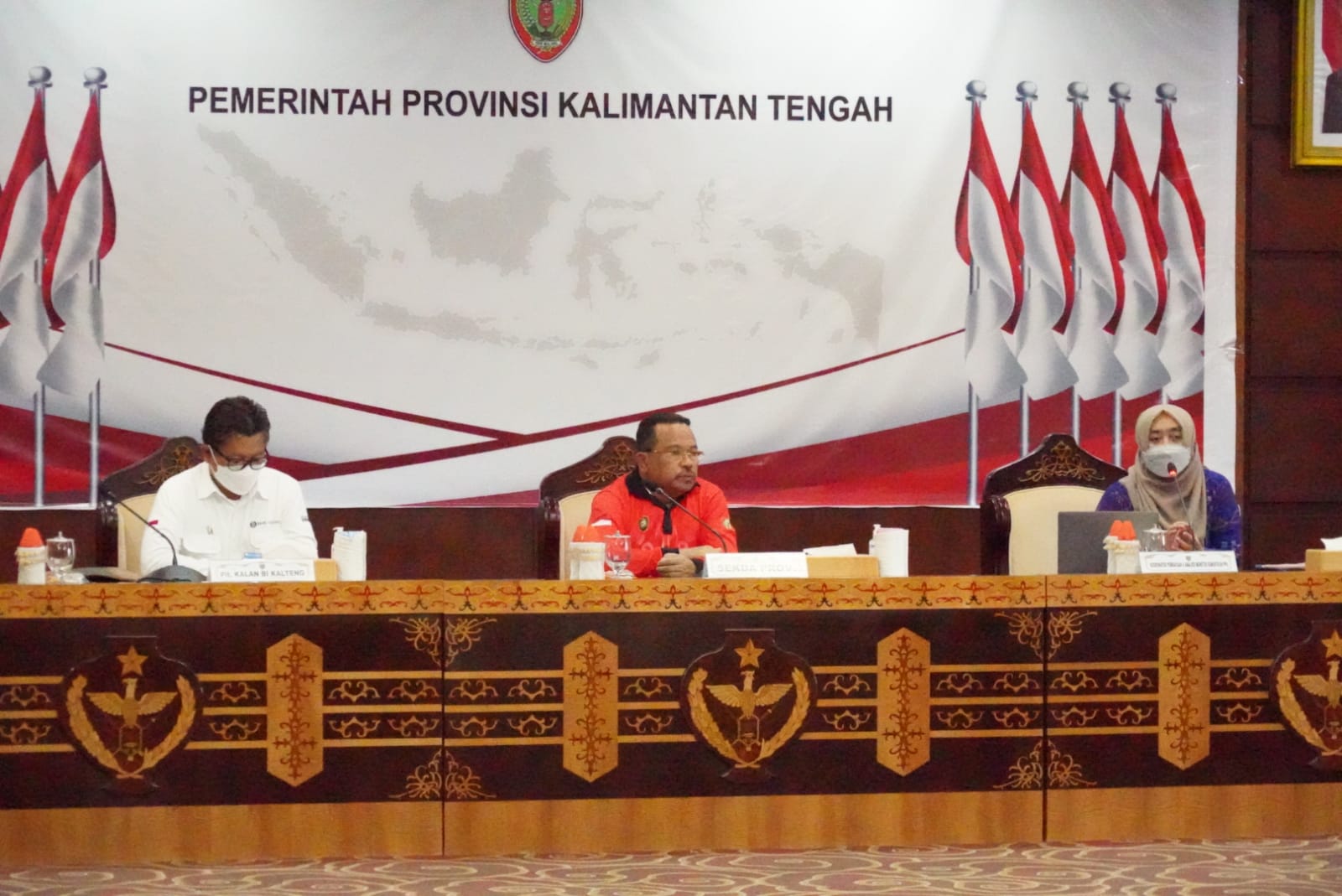 Sekda Prov. Kalteng Pimpin FGD Pengendalian Inflasi Dan Kunjungan Lapangan Food Estate Kab. Pulang Pisau