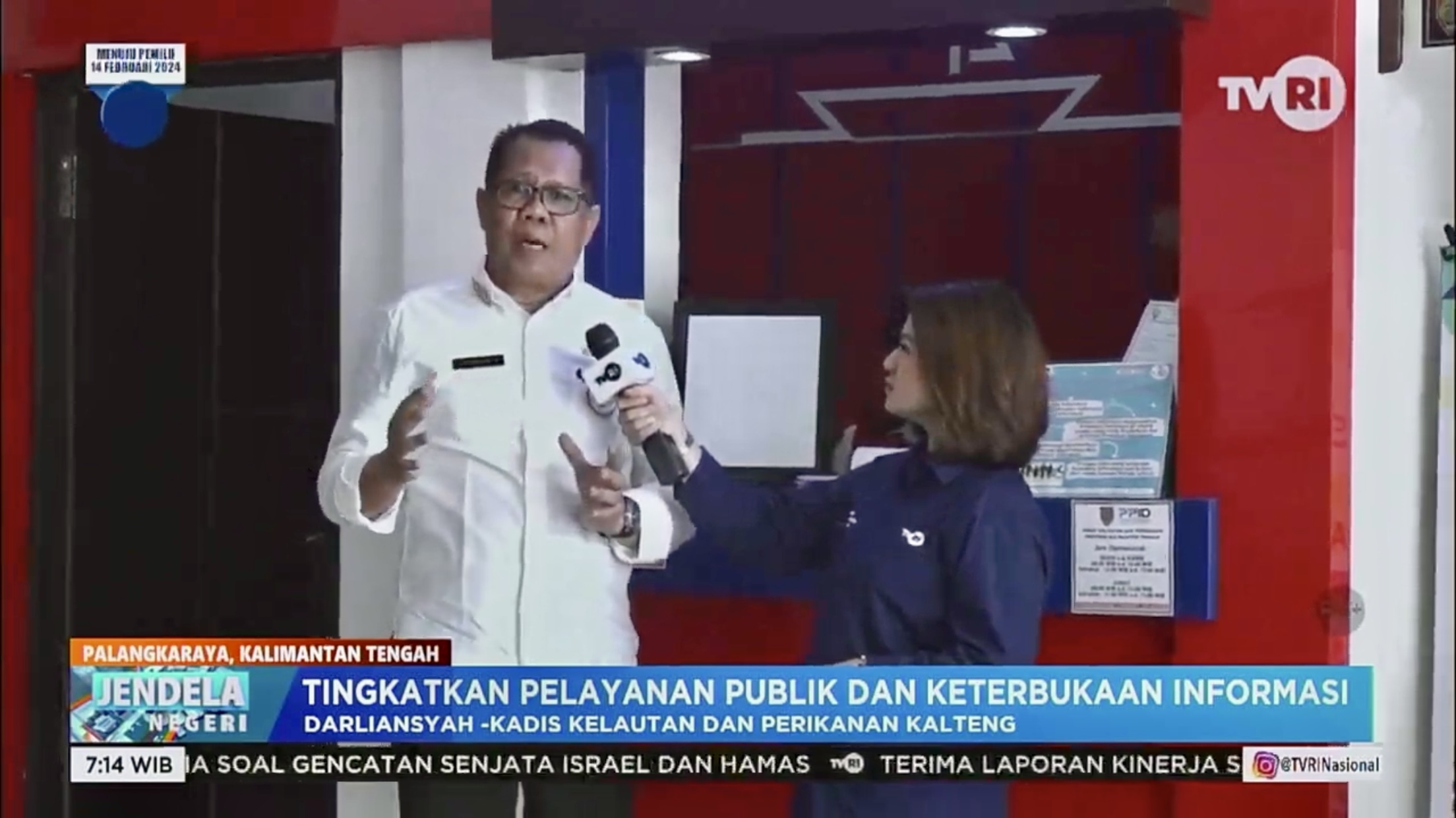 Kadislutkan Prov. Kalteng Jadi Narasumber Pada Program Jendela Negeri