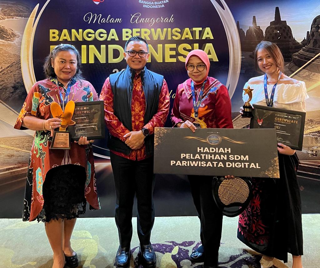 Pemprov Kalteng Melalui Dinas Kebudayaan dan Pariwisata Terima Penghargaan Anugerah BBWI Pada Kategori Provinsi Terbaik ke-3