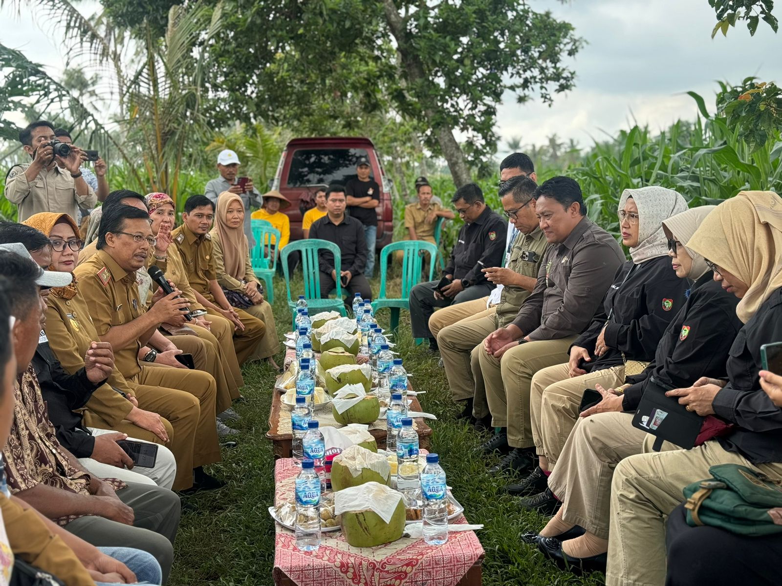 Wagub Edy Pratowo Beserta Rombongan Diterima Secara Langsung Oleh Gubernur Lampung Arinal Djunaidi dan Jajarannya di Mahan Agung