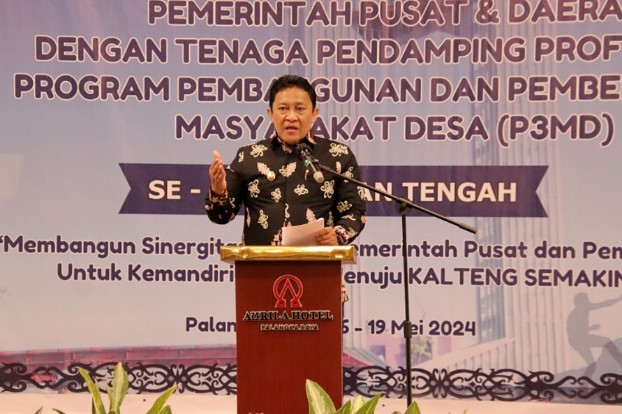 Wagub Kalteng Edy Pratowo Buka Rapat Sinergitas Pemerintah Pusat dan Daerah dengan TPP P3MD se-Kalteng