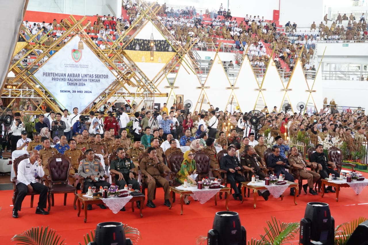 Gubernur Kalteng Sugianto Sabran Buka Pertemuan Akbar Lintas Sektor Prov. Kalteng Tahun 2024