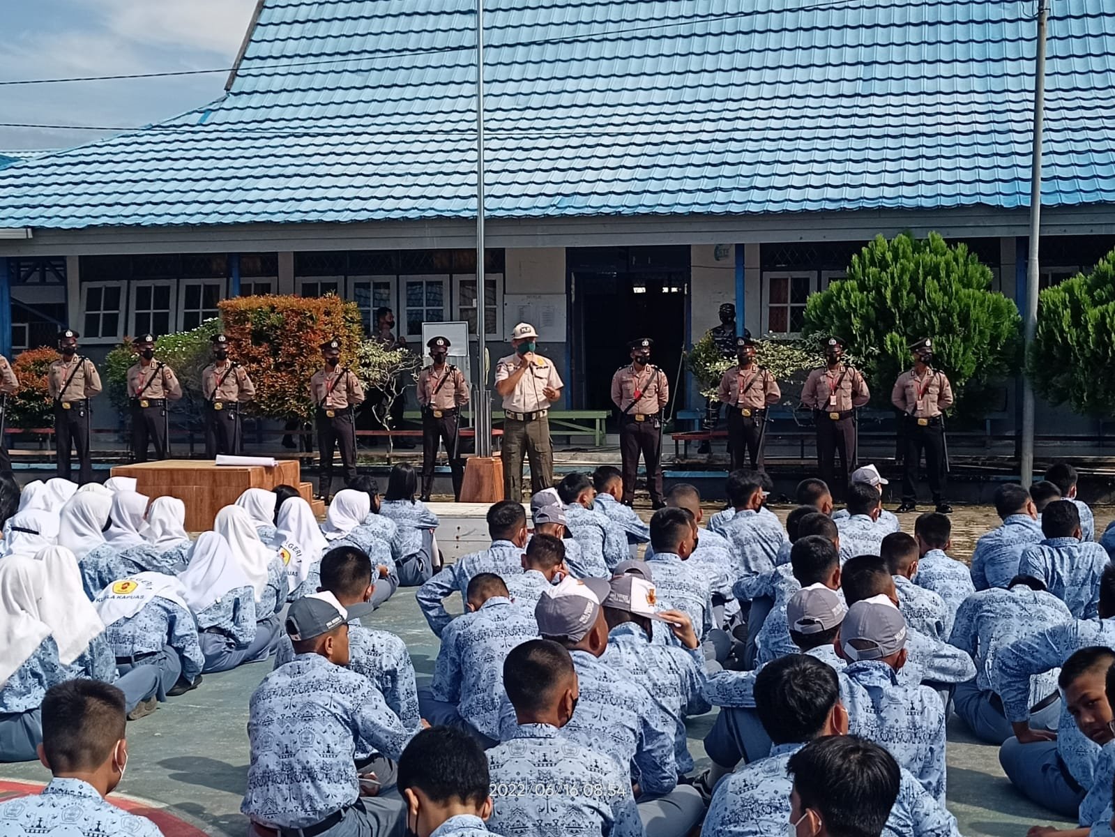 Tim Satgas Penegakan Hukum Protokol Kesehatan Kapuas Beri Himbauan Terkait Vaksinasi