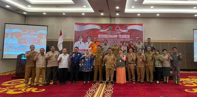 Badan Penanggulangan Bencana dan Pemadam Kebakaran Gelar Acara Bimtek Pengkajian Kebutuhan Pasca Bencana Prov. Kalteng