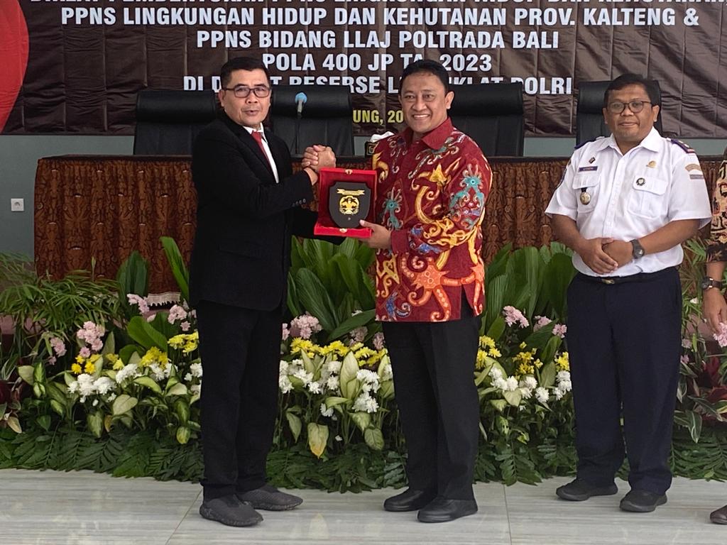 Wagub Kalteng Hadiri Secara Langsung Upacara Pembukaan Diklat Pembentukan PPNS Bidang Kehutanan dan Lingkungan Hidup Prov. Kalteng Pola 400 JP TA. 2023