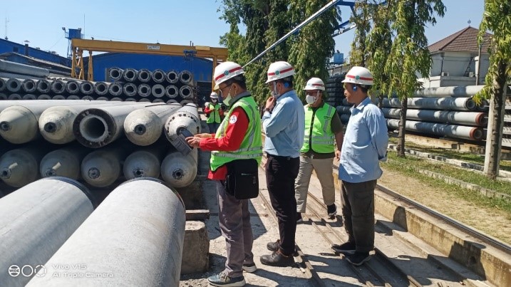 Dislutkan Prov. Kalteng Monitoring ke WIKA BETON