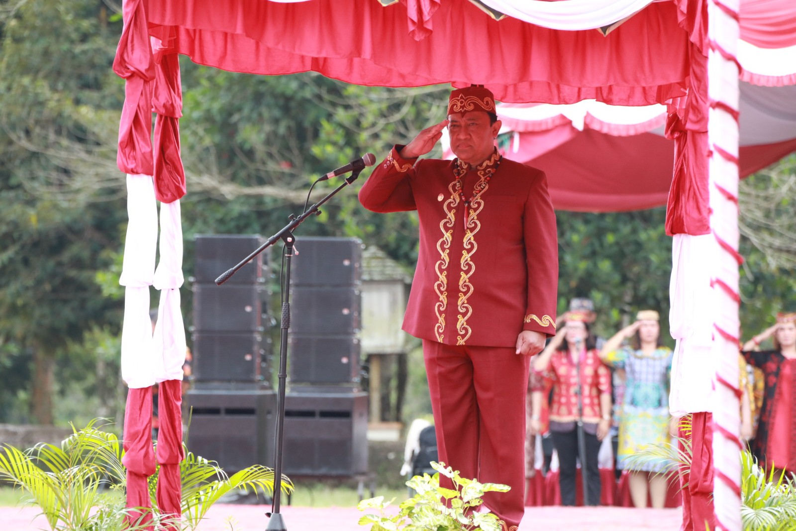 Wagub Kalteng Edy Pratowo Pimpin Upacara Peringatan Hari Jadi Ke-21 Kabupaten Katingan