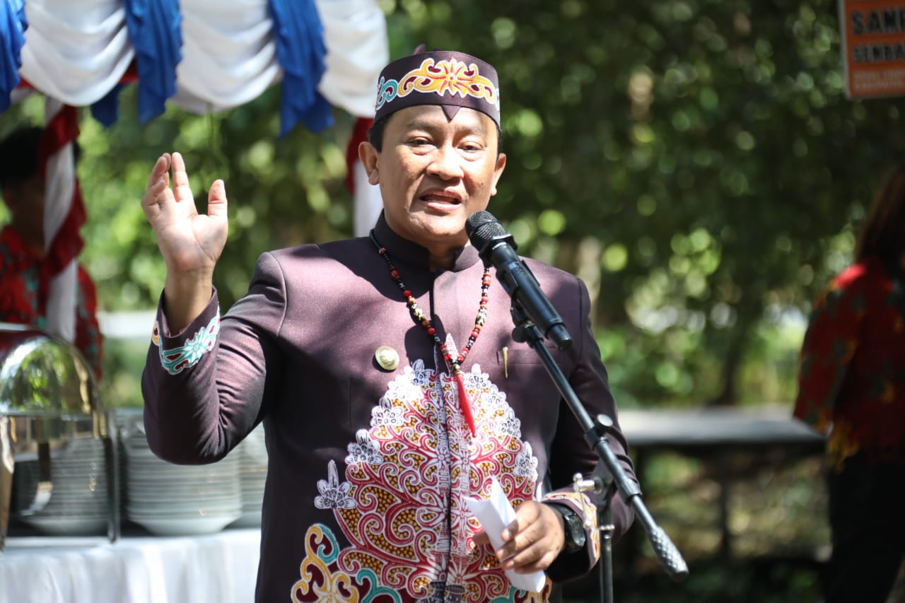 Usai Upacara Peringatan Hari Jadi ke-22 Kabupaten Katingan, Wagub Kalteng Edy Pratowo Hadiri Halalbihalal