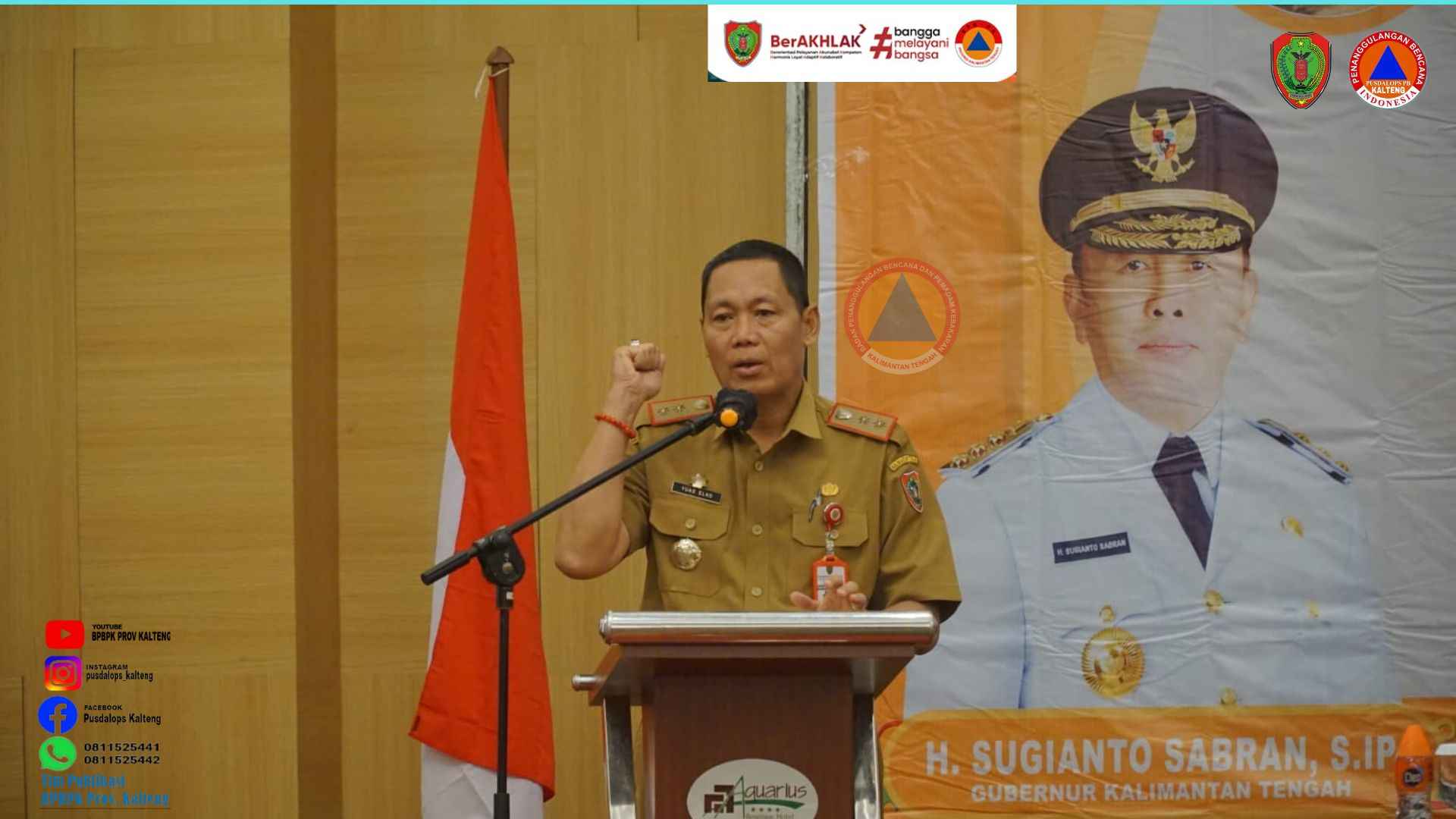 BPBPK Prov. Kalteng Gelar Rakor dan Evaluasi Pengendalian Karhutla Provinsi Kalteng Tahun 2024